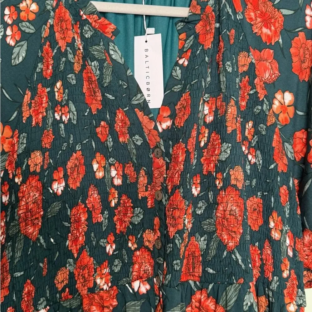Baltic Born Floral Botega Midi Dress Size 2XL NWT - Picture 9 of 12